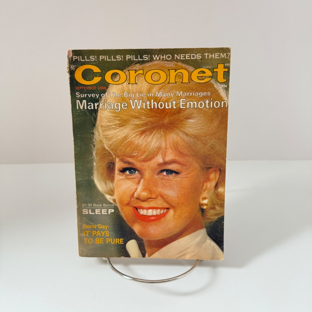 Coronet Magazine‎ Sept 1966 Doris Day Cover Vintage 60s Pocket Digest
